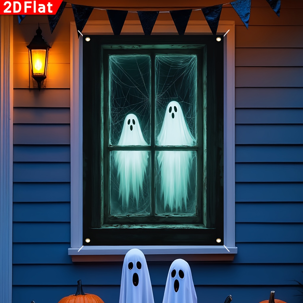 Wedding Power Supply - Horror-themed Halloween window banner Ghost house