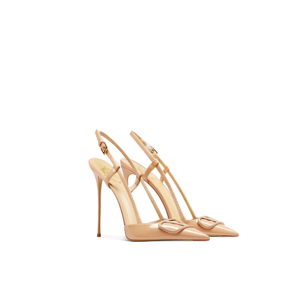 Wedding Super - Women Nude Pointed Toe Thin Heel