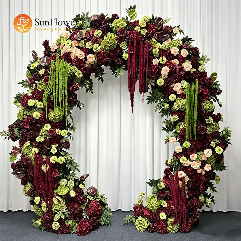 Burgundy Sage Green Trailing T - Wedding Arch Flower review and price