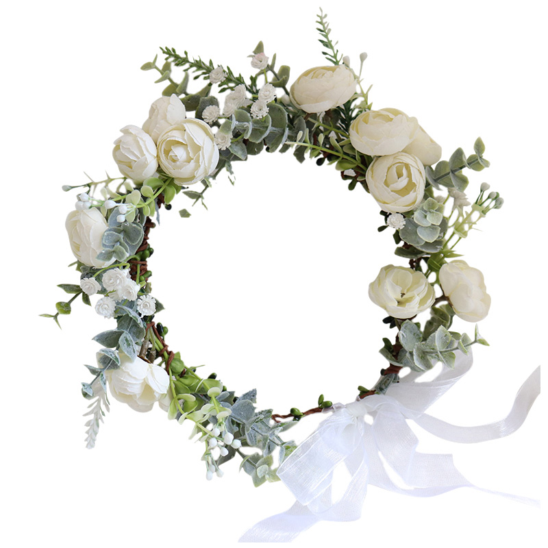 New Camellia Flowers Wreath Cr - Wedding Arch Flower review and price