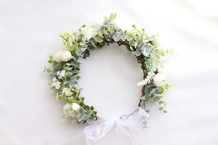 New Camellia Flowers Wreath Cr - Wedding Arch Flower review and price
