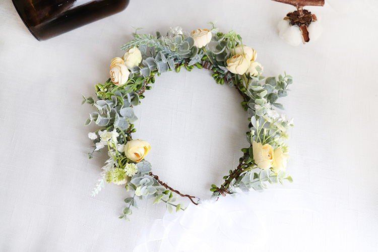 New Camellia Flowers Wreath Cr - Wedding Arch Flower review and price