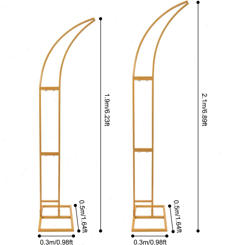 2Pcs Curved Wedding Arch Backd - Wedding Arch Flower review and price