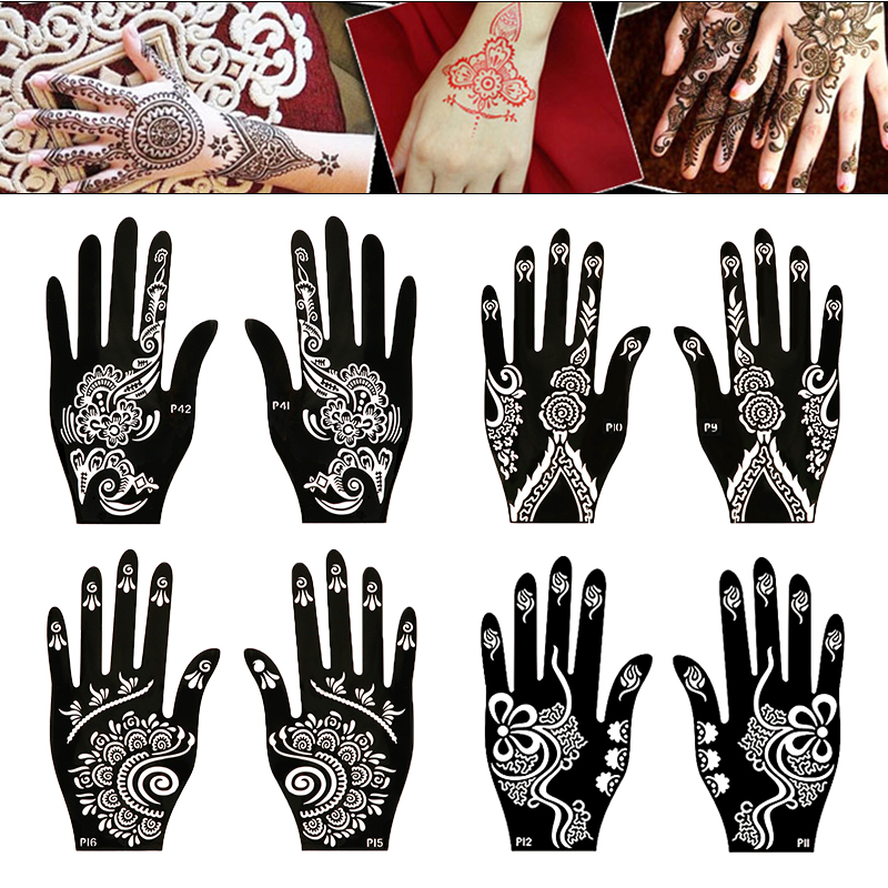 2pcs Henna Tattoo Stencils Tem - Indian Wedding Supply review and price