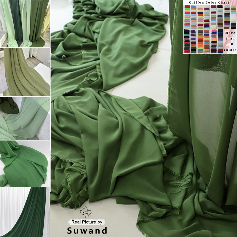 Olive Green Chiffon Fabric Bri - Wedding Backdrop Curtain review and price