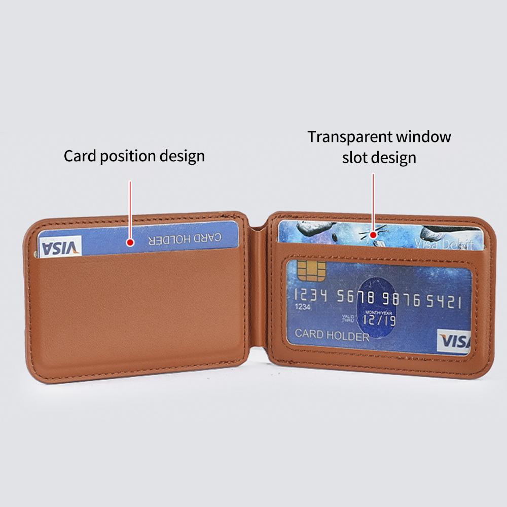 Luxury Leather Magnetic Wallet - Place Card Holder review and price