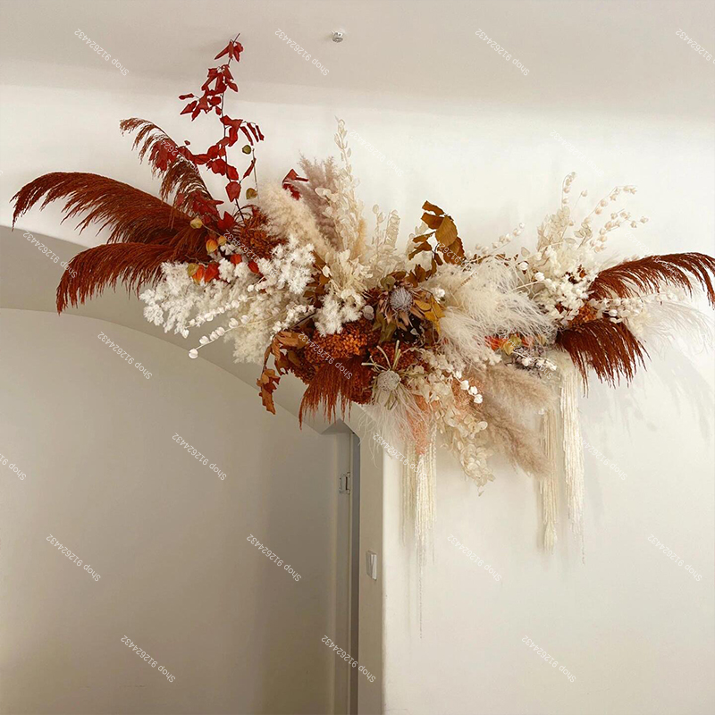 Pampas Grass Artificial Rose F - Wedding Arch Flower review and price