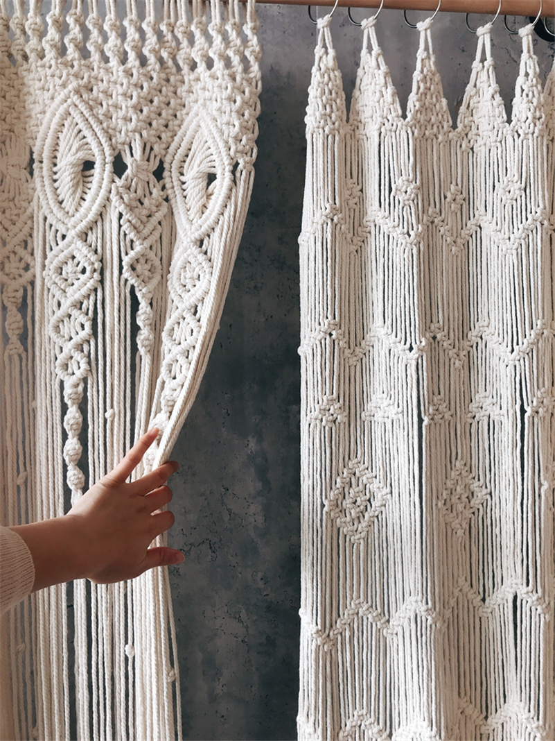 Hand-woven Bohemia Macrame Cot - Wedding Backdrop Curtain review and price