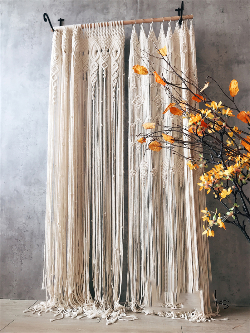 Hand-woven Bohemia Macrame Cot - Wedding Backdrop Curtain review and price