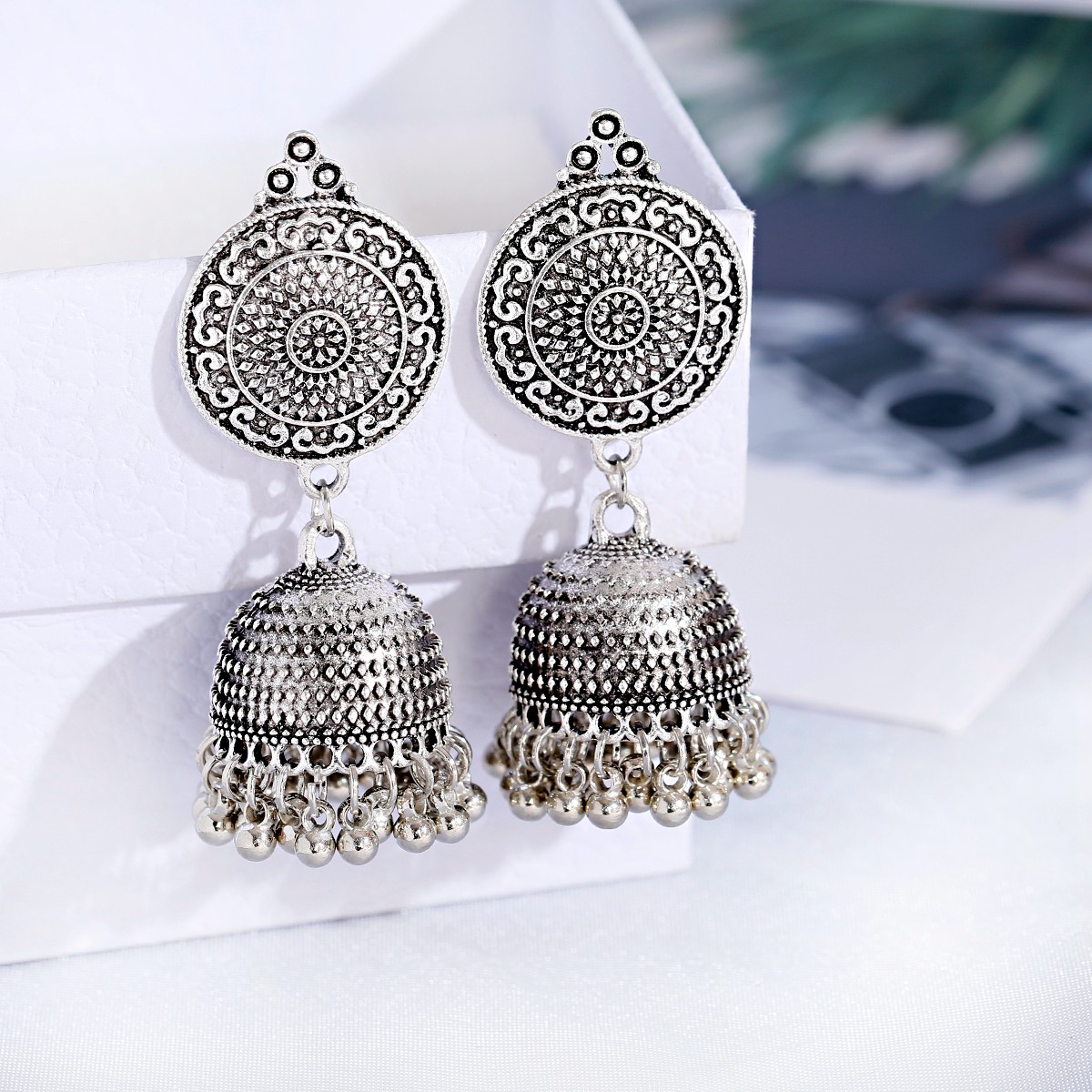 Vintage Ethnic Gold Color Jhum - Indian Wedding Supply review and price