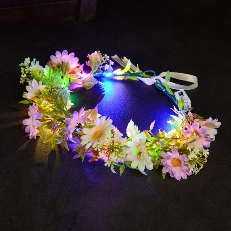 LED Light Up Flower Crown Head - Wedding Arch Flower review and price