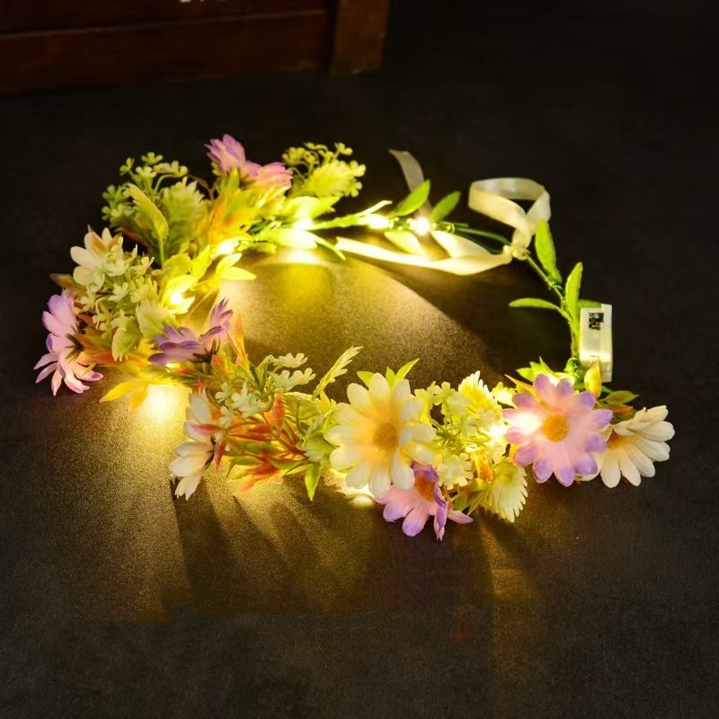LED Light Up Flower Crown Head - Wedding Arch Flower review and price