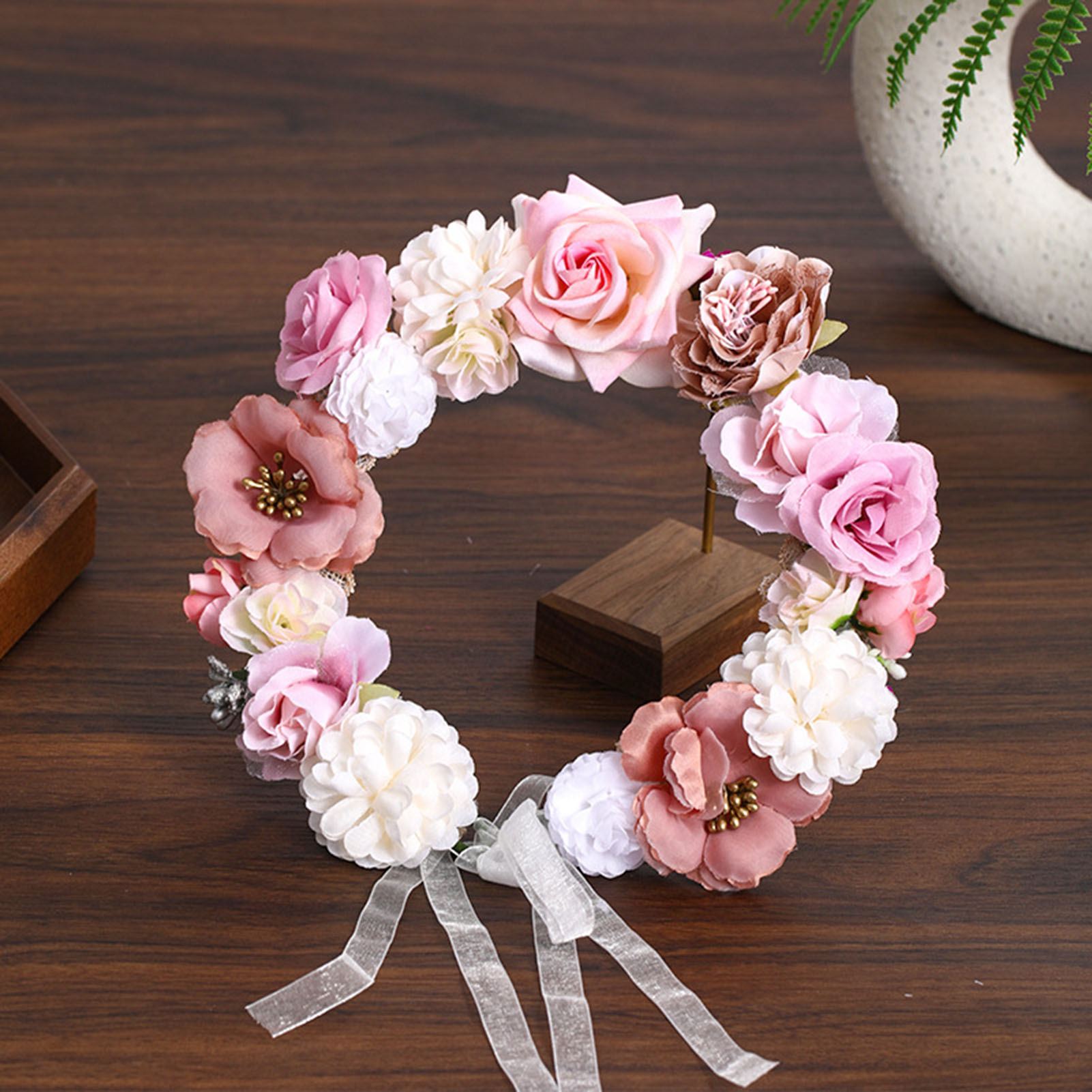Flower Crown Wreath Bride Garl - Wedding Arch Flower review and price