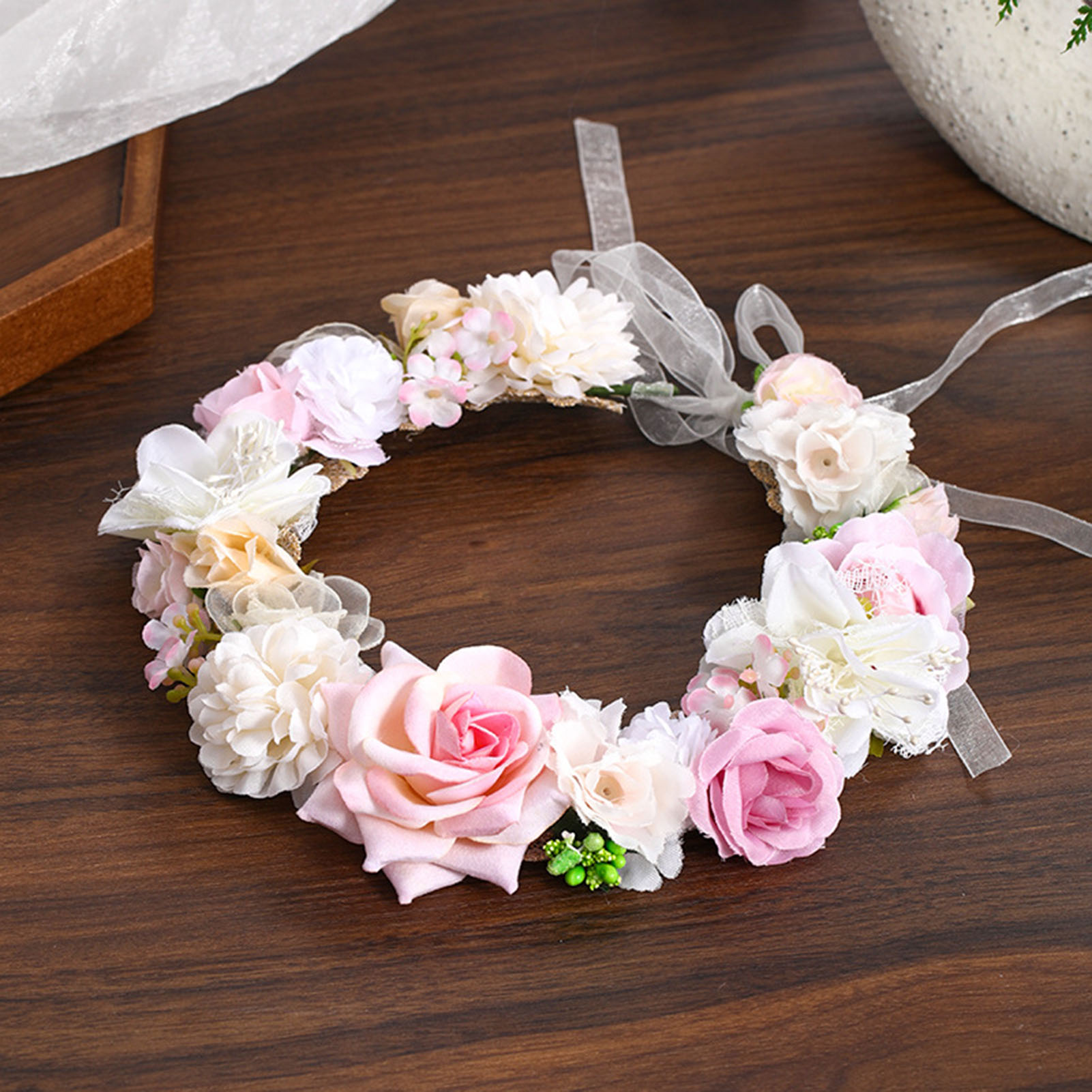 Flower Crown Wreath Bride Garl - Wedding Arch Flower review and price
