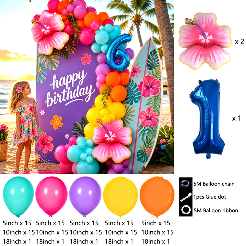 Hawaii Tropical Balloon Arch K - Wedding Day Supply Kit review and price
