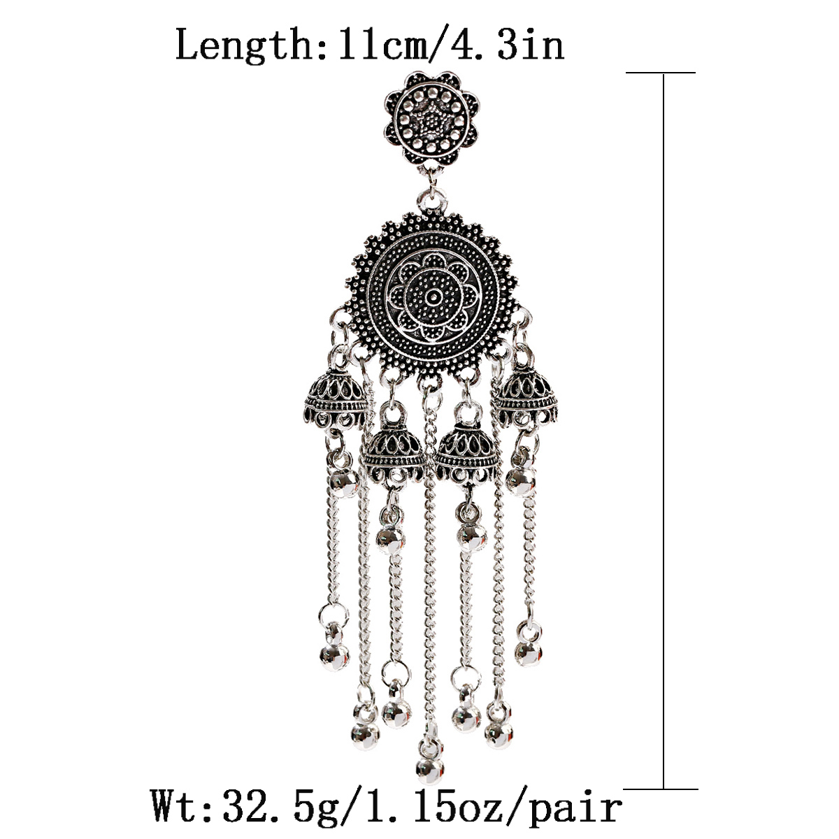 Chain Pendientes Earring And H - Indian Wedding Supply review and price