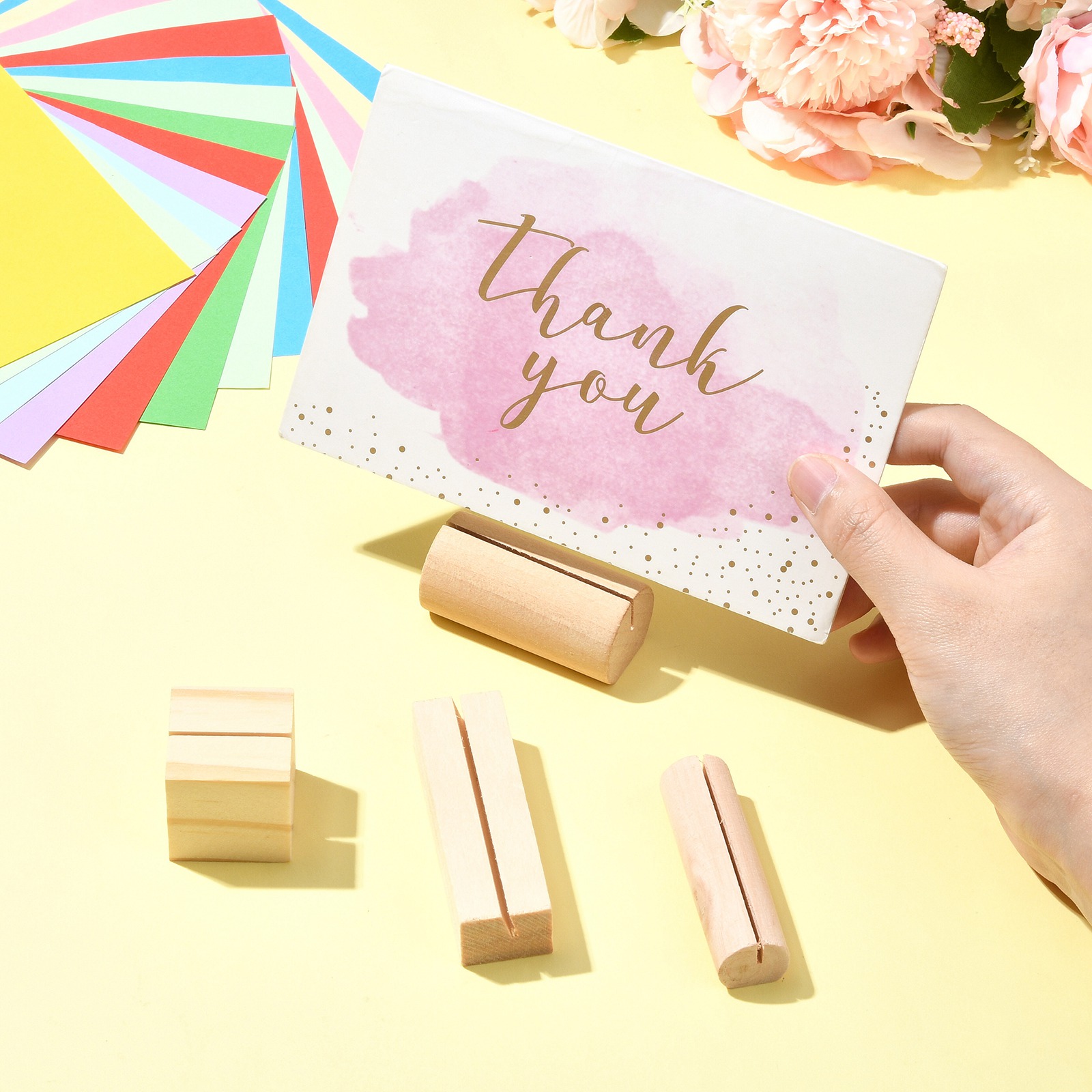 20Pcs 4 Styles Wooden Place Ca - Place Card Holder review and price