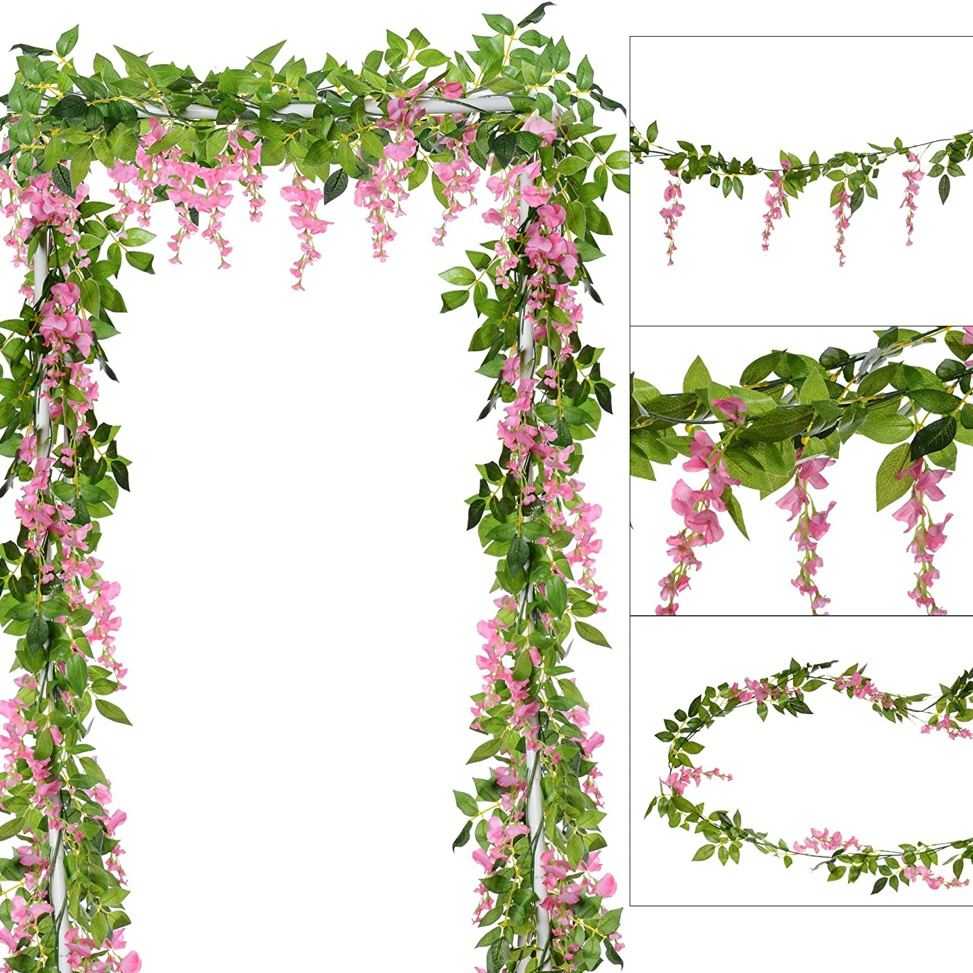 1.8M Artificial Flowers Silk A - Wedding Arch Flower review and price